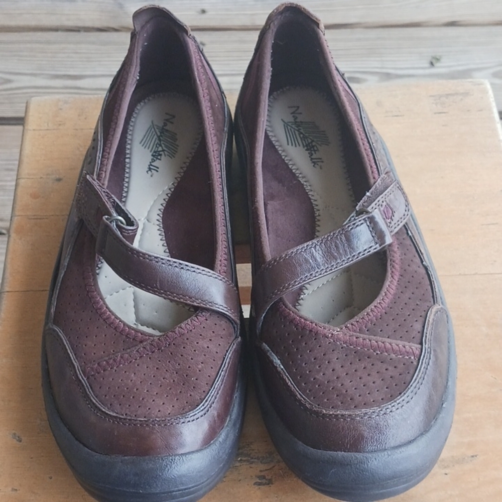 Nature Walk women's leather loafer walking shoes size 8 - Picture 3 of 10